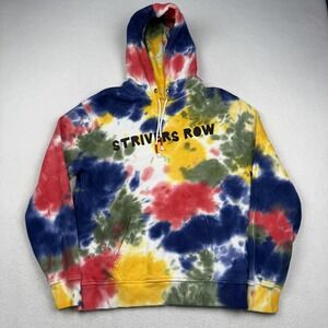 Strivers Row Hoodie Mens Small Multicolor Tie Dye Smiley Face Pullover Graphic